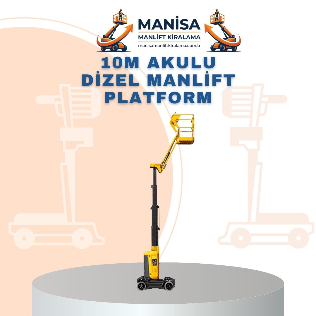 10m akulu dizel manlift platform