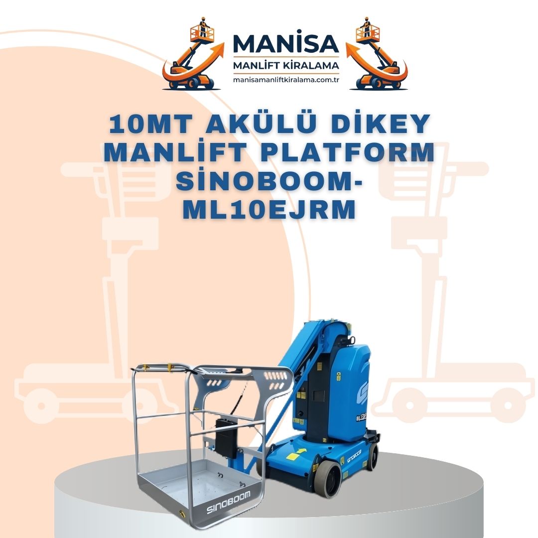 10mt akulu dikey manlift platform sinoboom ml10ej