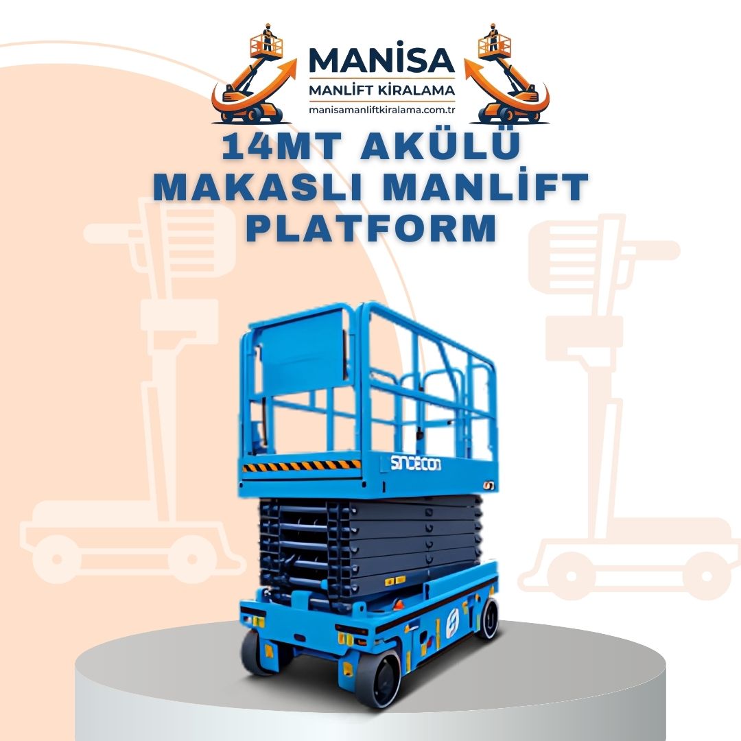 14mt akulu makasli manlift platform