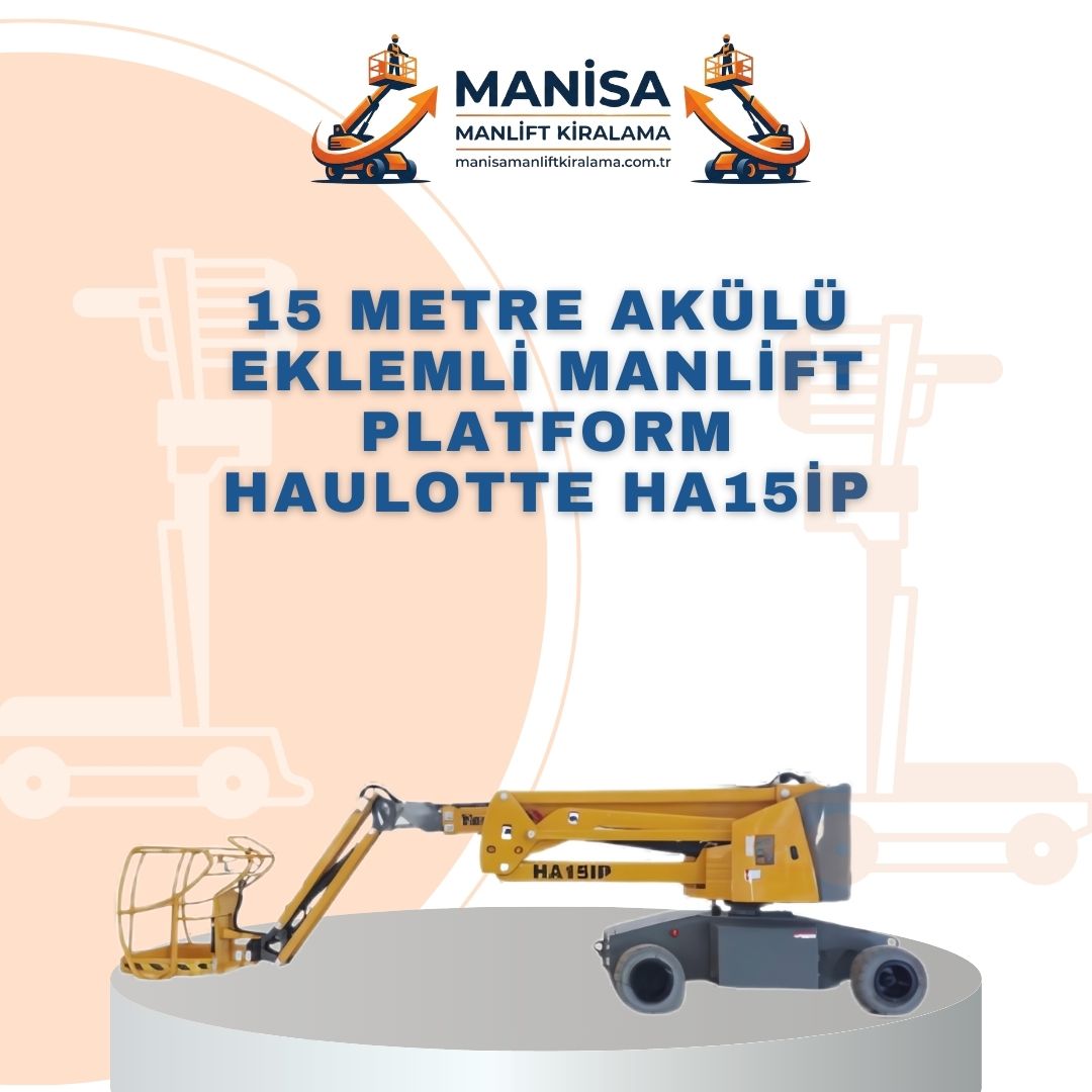 15 metre akulu eklemli manlift platform haulotte ha15ip