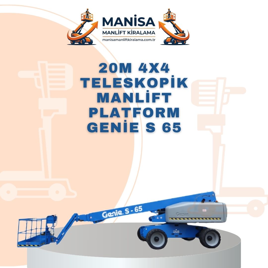 20m 4x4 teleskopik manlift platform genie s 65
