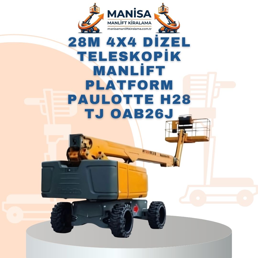 28m 4x4 akulu eklemli manlift platform sinoboom abb26j 2