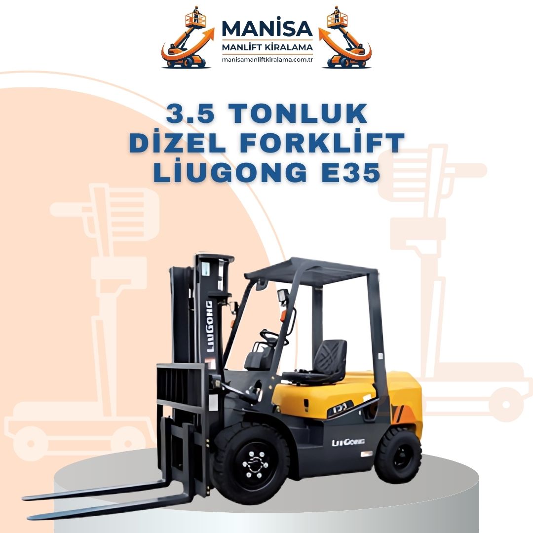3.5 tonluk dizel forklift liugong e35