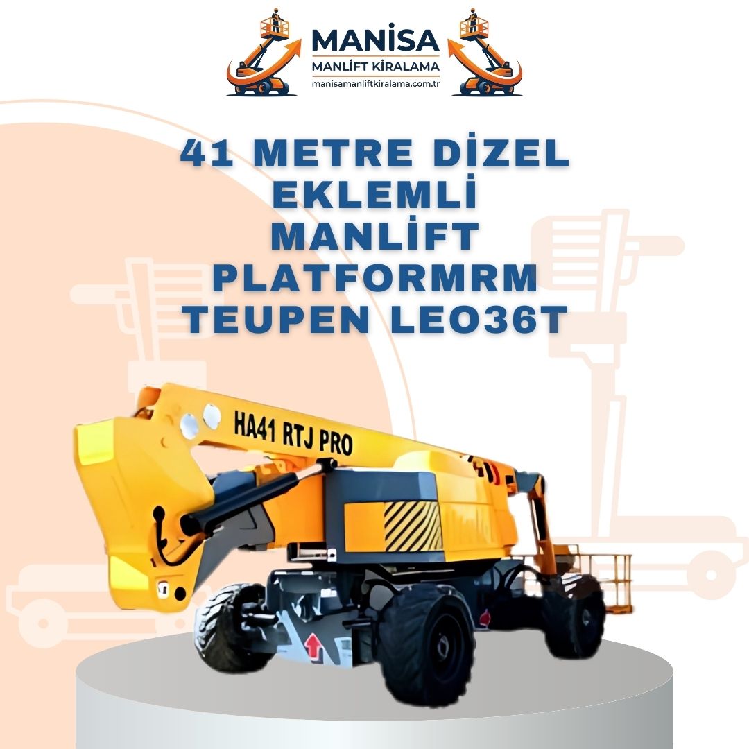 41 metre dizel eklemli manlift platform