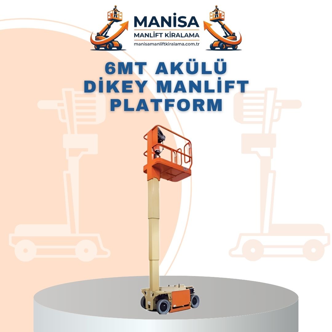 6mt akulu dikey manlift platform