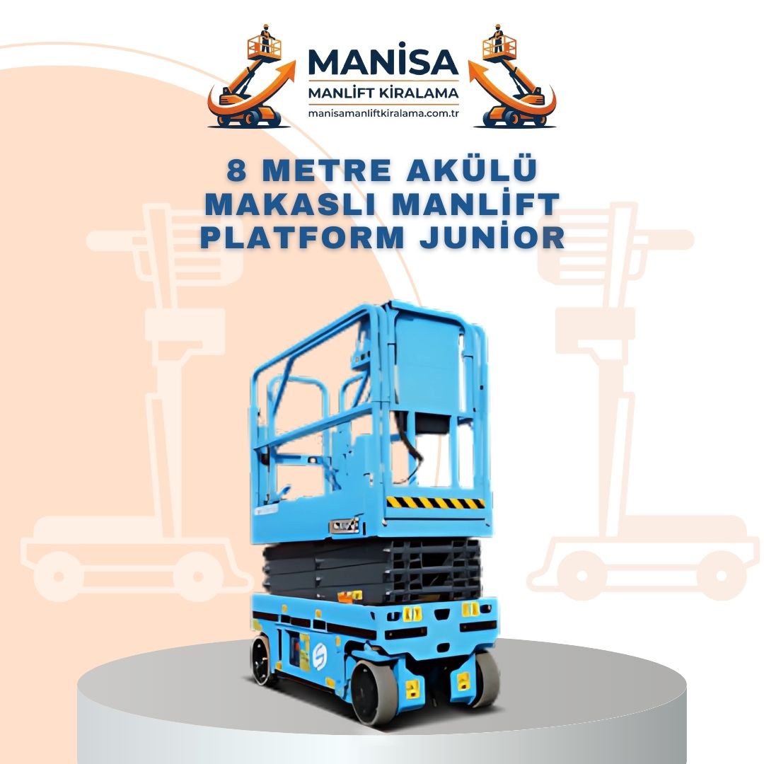 8 metre akulu makasli manlift platform junior