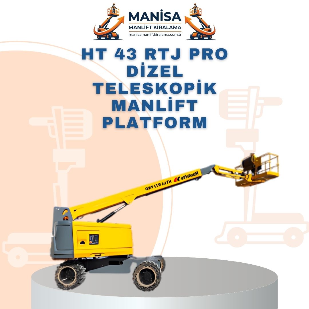hat 43 rtj pro dizel teleskopik manlift platform